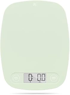 Greater Goods 480 Di Digital Kitchen Food Scale-Ultra Slim, Multifunction, Easy to Clean, Large Display, Composite, Ash Grey