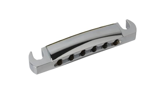Pont tune-o-matic argenté éliminant la frise des cordes de guitare électrique