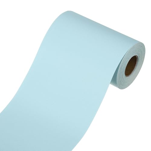 uxcell Bordure papier peint 3.9" x 393" auto-adhésive bleu ciel