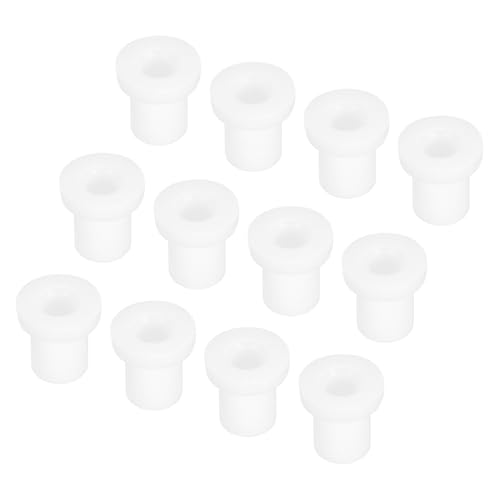 sourcing map 15Pcs t Shape Rubber Grommet Mount Dia 4mm ID 3mm H 6mm White Seal Protection Cable Grommets Flexible for Cable Pipe