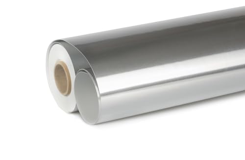 Isolpak ALU Dampfsperre und Wasserabdichtung Selbstregulierende Membran Temperaturbeständigkeit UV- und alterungsbeständig Blechsubstitut Alufolie Folienersatz (selbstklebend, 1m)