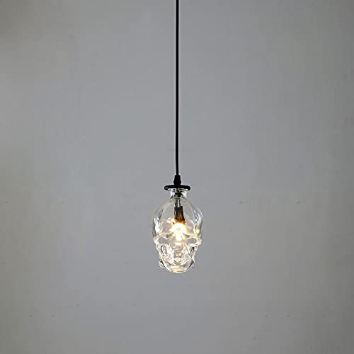 Accesorios de iluminación colgantes góticos E27 para decoración retro loft con cúpula de vidrio