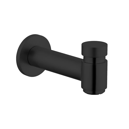 hansgrohe Tub Spout with Diverter Modern Tub Spout in Matte Black, 72411671
