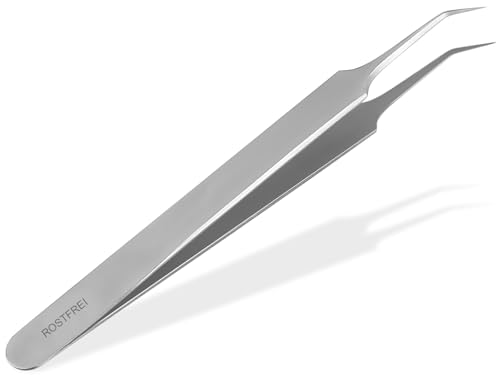 InstrumenteNRW Zeckenpinzette Edelstahl - Rostfrei 11 5 cm Silber Modern