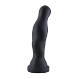 Hismith Anal Plug 21.6cm Analdildo, 17.8cm Riesen Dildo Einführbar Silikon Dildo Abnehmbares KlicLok System Größe M Vogelkopf Schwarz