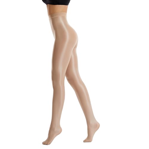Image of Frola Shaping Tights for Women 70D Shimmery Pantyhose for Dance Ballet Glitter Socks