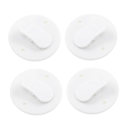 ARTSEWPLY 4pcs Self Adhesive Shower Curtain Clips Splashproof Guard Holder for Tub Strong Adhesion for Smooth Surfaces Windproof Bathroom Curtain Clip