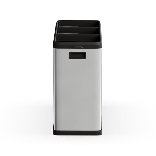 Caneca de Basura 16 Gal Step N' Sort 3 Compartimentos Plata miniatura 2