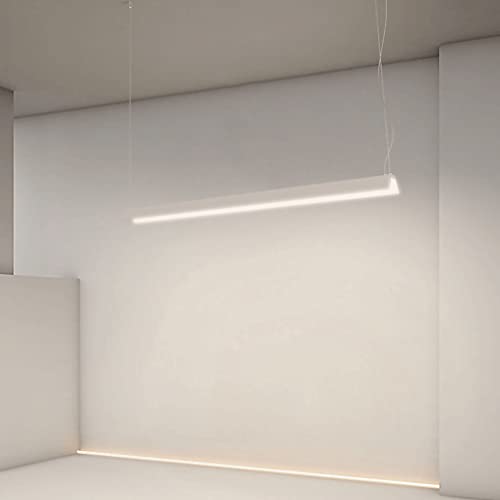 Suspension barre blanche LED pour éclairage de table salle à manger