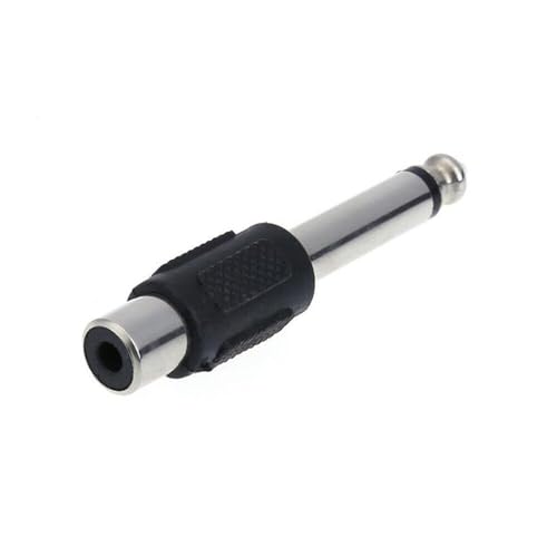 Shunfaifuda 2pieces 6.5mm to Male to Female Plug Video Converters Adapters