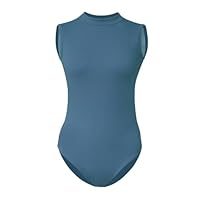 ROYAL SMEELA Ärmellos ballett trikot erwachsene stehkragen ballettbody damen ballerina trikots rückenfrei balletttanzbody balletttanztrikot frauen tanzen body