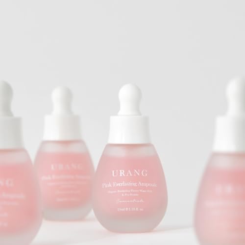 Urang Pink Everlasting Ampoule - Siero Idratante Ringiovanente Con Aminoacido E Collagene Marino - Acqua Floreale Anti-Età Per Una Pelle Fresca E Liscia Con B12 - Cosmetici Coreani Premium - 35Ml - 2