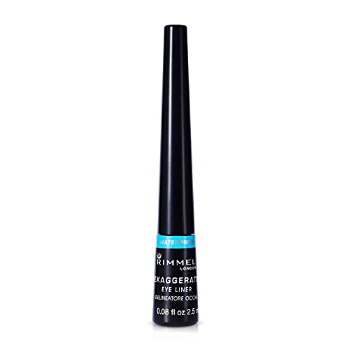Rimmel London Exaggerate Waterproof Eyeliner, Black, 0.08 Fluid Ounce