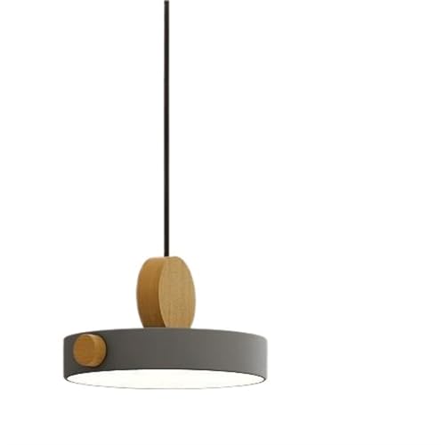 CAMCHJVVM Lámpara colgante LED nórdica, luz decorativa interior minimalista de madera for sala de estar, comedor, dormitorio, estudio, decoración del hogar(PL589 D)