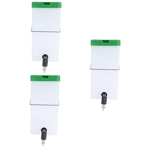 FOMIYES 3 Pcs Bunny Feeder Water Fountain Rabbit Raising Drinking Bowl Easy to Install Use No Water Leakage