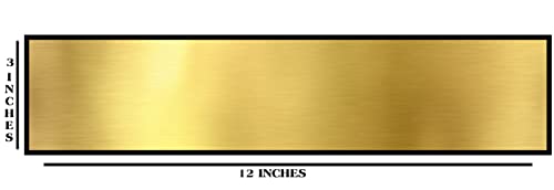 Gugan's Visitor's Self Adhesive Acrylic Signage Signboard for Office, Hospitals, Colleges, Store, School, Hotel, Restaurant, GYM & More | Color - Gold & Black, 12x3 Inch