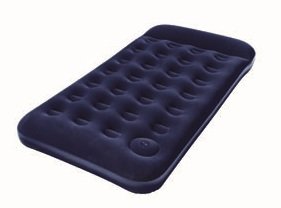 Bestway - Easy Inflate Flocked Air Bed, Twin, Blue (67224) #TOP1