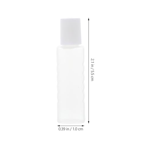 Healifty 30PCS 3ML Empty Plastic Squeezable Eye Liquid Dropper Bottles with Screw Cap, Portable Travel Empty Cosmetic Lens Care Bottle, Mini Refillable Plastic Droper Bottle2