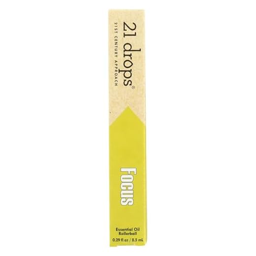 21drops Focus Essential Oil l Studying Essentials l Brain Aid Essential Oil Blend for Focus, Concentration & Attention l Kids Safe l Organic Therapeutic Grade l 8.5ml