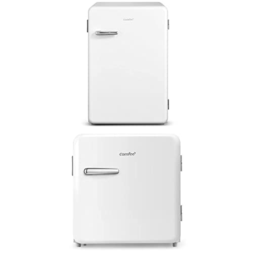 COMFEE' RCD113WH1RT(E) 116L : recensioni ed Offerte COMFEE' RCD113WH1RT(E) 116L Frigorifero mono porta con comparto freezer, design Retrò & RCD50WH1RT(E) 47L Mini frigo tavolo, controllo temperatura regolabile