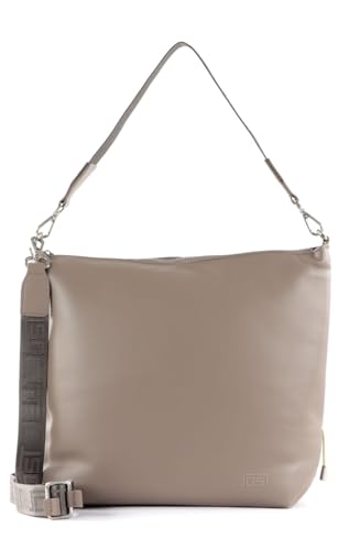 Sac Kaarina zip shoulder bag M taupe grand compartiment zippé