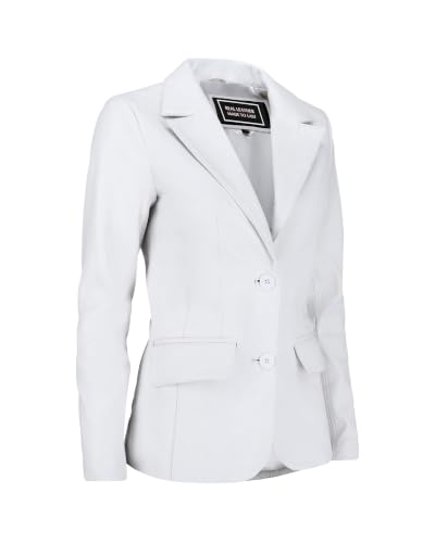 Image of Jild Classic Style Leather Blazer Women - Casual Coat Leather Jacket Women