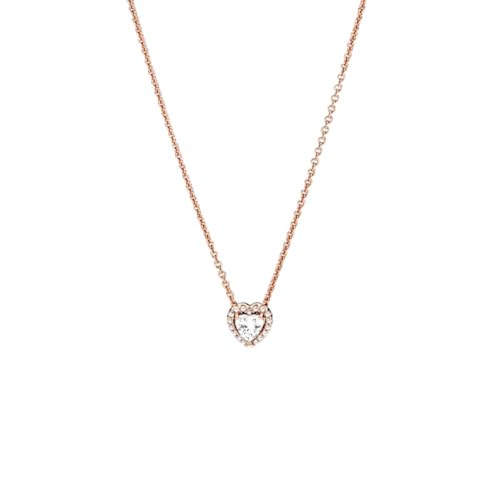 Bijoux pour femmes collier cœur ms et chaîne câble de 45cm