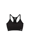 C&A Damen Sport-BH Stretch Laufbekleidung Unifarben schwarz L
