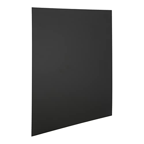 SECURIT - Set de 6 Pizarras de Pared Sin Marco - Para Rotulador de Tiza Líquida - Pizarras de Posicionamiento Personalizable- 1 Pizarra = 40 x 40 cm - Color Negro