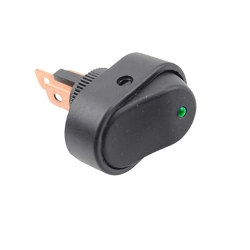 Interrupteur à bascule lumineux vert 12V 30A pour tuning auto