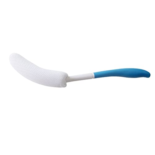 Brosse de corps à longue poignée courbe courbée du bain de bain Brosse du corps Brosse corporelle avec longue poignée courbe courbe baignoire arrière brosse de bain pour les personnes âgées enceintes