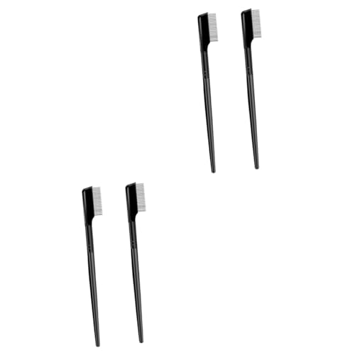 Balacoo 2sets Dense Teeth Eyebrow Lash Comb Tool Lash Curler for Shaping Brow Spoolies for Eyebrows 2pcs*2