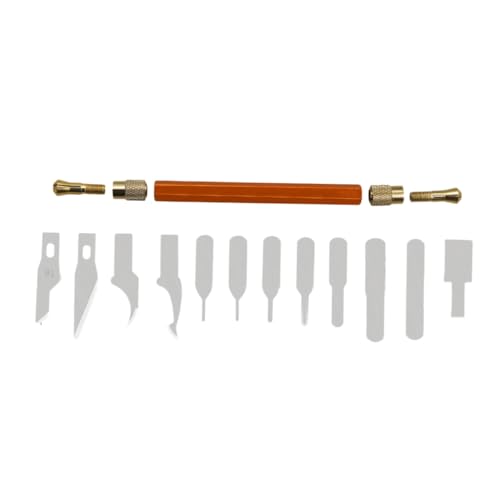 Anneome Set 13 Pezzi Coltelli da Intaglio e Incisione in Acciaio per Pellicole Cellulari e Riparazioni Elettriche Utensili di Precisione per Taglio e Lavori Artigianali