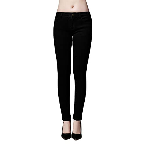 Jean skinny stretch femme coupe slim décontractée grande taille