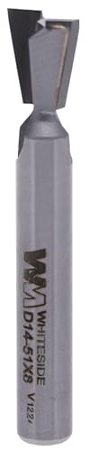 Whiteside Router Bits D14-51x8 Dovetail Bit with 1/2-Inch Large Diameter and 1/2-Inch Cutting Length