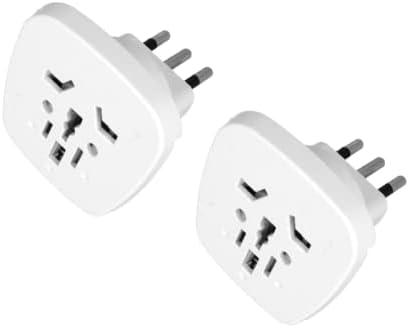 Electraline 70053 - Adattatore da viaggio da Francia/Europa a UK a 2 pin Europa a 3 pin, colore: bianco