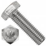 Sechskantschrauben mit Gewinde bis zum Kopf M 6x20 mm 8.8 verzinkt DIN 933 50 Stück