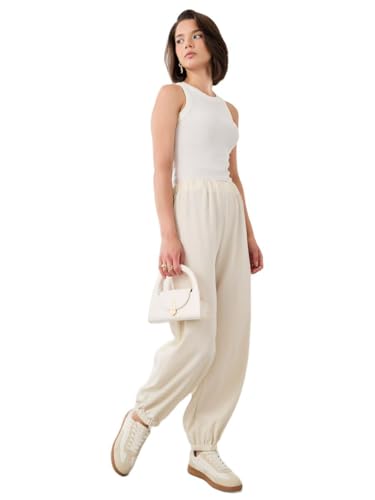 Styli Women 7013202602 Embroidered Relaxed Fit Cuffed Pants