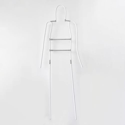 Mannequin Dress Form Long Coat Hanger Wall Mount Wide, Adjustable Clothing Racks Mannequin for Hanging Clothes, Clothing Rack Cute for Extra Hang Space on Wall