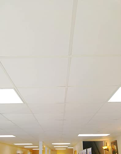 Dalles de plafond imperméables et lavables en PVC blanc uDecor DuraClean