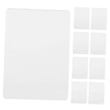 HOUDERCO 100 Feuilles Film Plastification Transparent PVC Brillant Thermoscellable Protection Photos et Documents Bureau