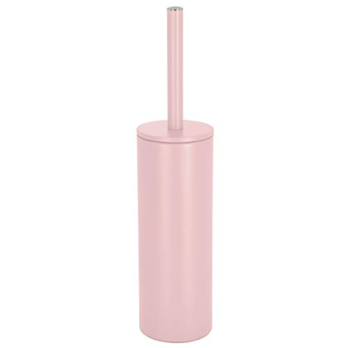 Spirella - Brosse WC avec Support Acier - Modèle Akira - tête Interchangeable et d'un Pot en Acier Solide - avec Récipient hygiénique - Brosse Toilette...