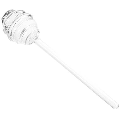 Hemobllo Agitadora de Miel de Transparente Cucharón para Almíbar para Uso Doméstico y Restaurantes