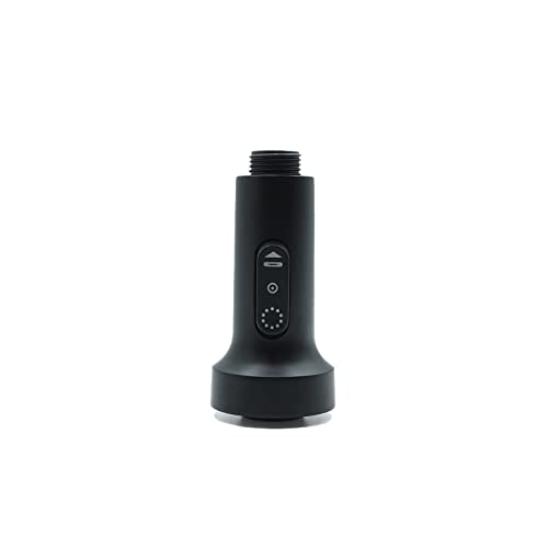 Kitchen Faucet Head Replacement, Only For G1/2 Connector, Pull Down Stainless Steel Sprayer Head Kitchen Sink Faucet Parts, 3 Function Pull Out Sink Sprayer Replacement Nozzle(Black） #TOP6