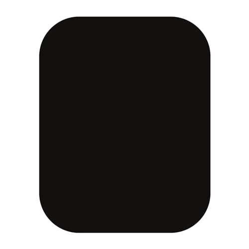 YAZANY Key Hole Cover Plate, 2Pcs Repair Escutcheon Door Lock Cover Door Plate, Blank Self Adhesive Fix Satin Stainless Steel with Black PU Waterproofing 45*65mm