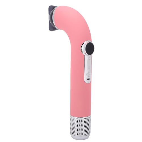 Luocute Secador de Pelo Inalámbrico, Secador de Pelo Recargable de 110000RPM y 300W con Carga Rápida Tipo C, Batería de 2600mAh para Viajes y Acampadas (PINK)