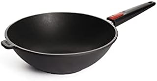 Woll Nowo 11030 N Wok Titanium 30 cm x 10 cm with Removable Handle Not for Induction