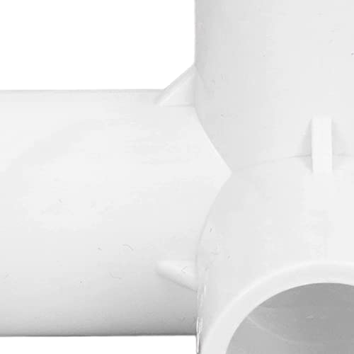 10 PCS 3 Vias PVC Encaixes para Tubo 0.8in Plástico 90 Graus Canto Cotovelo Encaixe T Conector de Ca