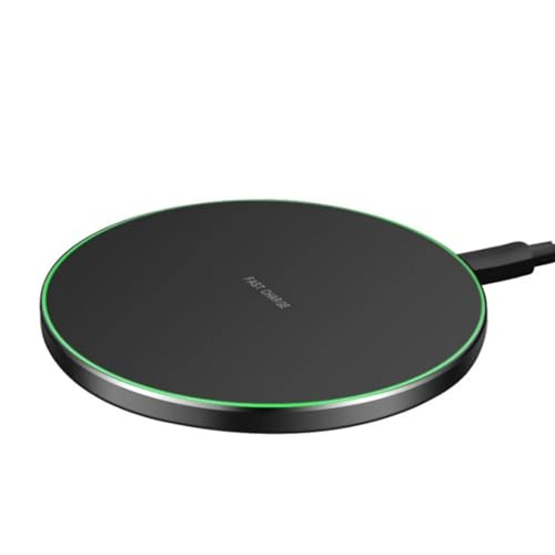 15W Wireless Charger for iPhone & 10W Samsung Fast Charger – Qi-Certified Slim Charging Pad for iPhone 12–15, Galaxy S23/S22/S21