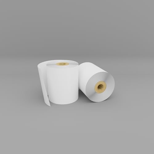 Rollos de registro térmico liso contra atascos en datáfonos y terminales de cobro de 57mm